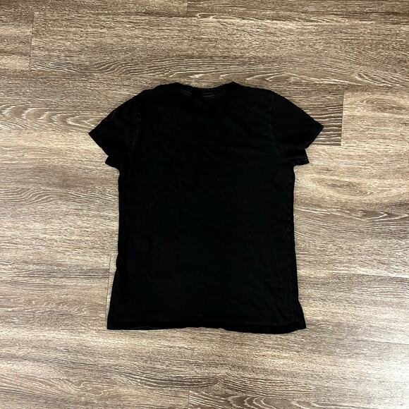 Reformation Black Organic Cotton Crew Neck T-Shirt XS Classic Short Sleeve Tee - Picture 11 of 11
